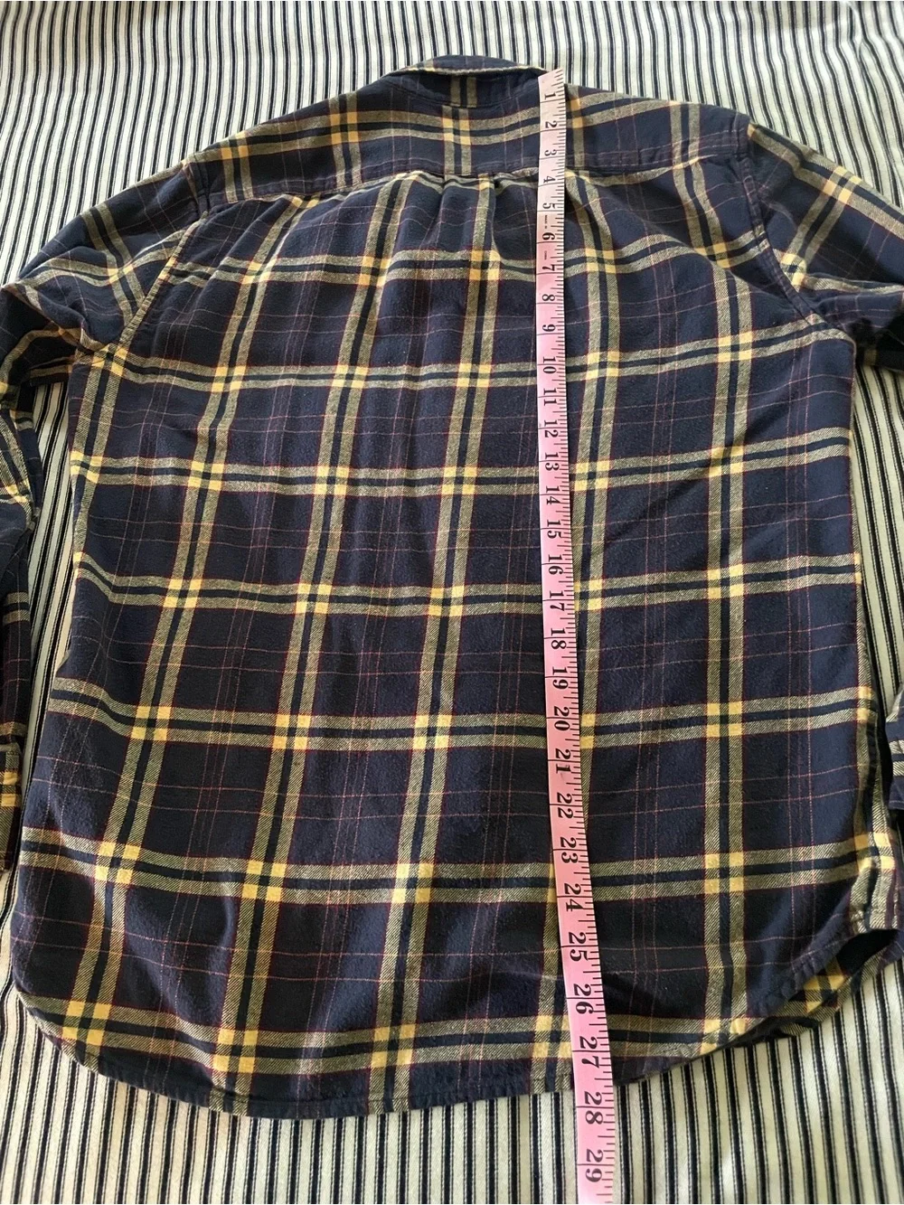 J. Crew Navy Plaid Button-Down Shirt
